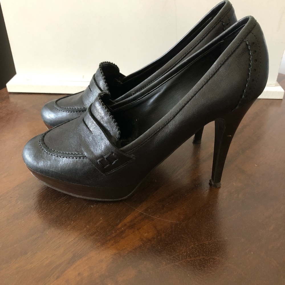 J. Crew Leather Platform Heels